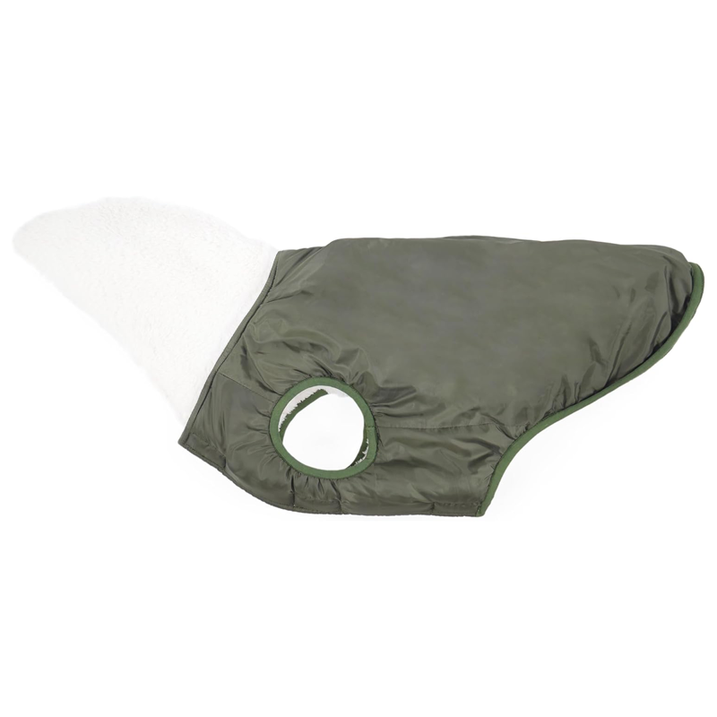 Rosewood Reversible Teddy Bear Dog Coat - Green-1